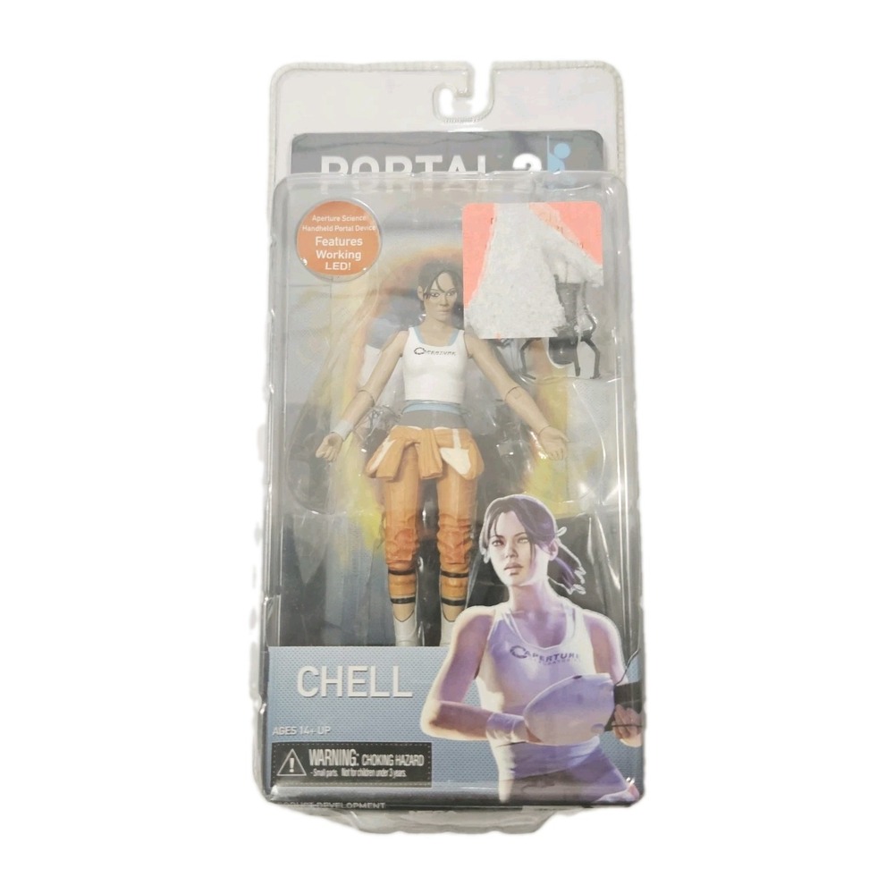 NECA Portal 2 Chell Figure 2013 7" Authentic US Seller